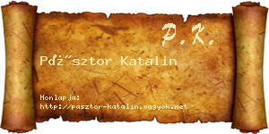 Pásztor Katalin névjegykártya