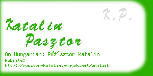 katalin pasztor business card